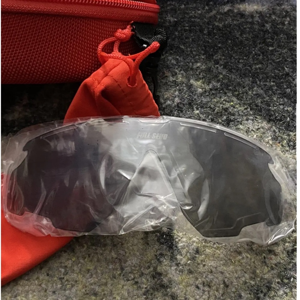 Full Send by Nelk Boys Men's Red Pit Viper Sun Glasses. New in box! - Picture 3 of 8